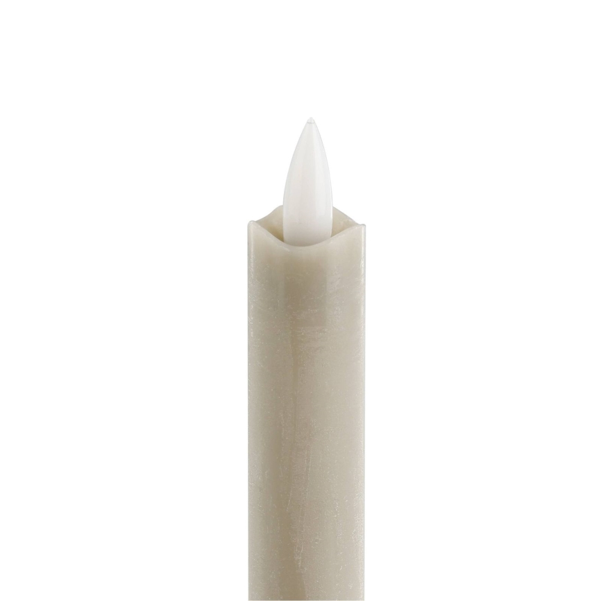 Eglo - LOT 2x Bougie LED/1xAAA 24,5 cm beige