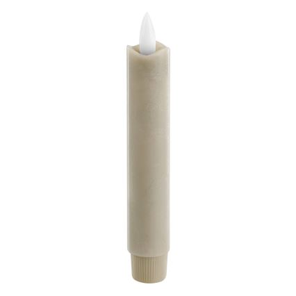 Eglo - LOT 2x Bougie LED/1xAAA 15 cm beige