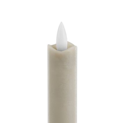 Eglo - LOT 2x Bougie LED/1xAAA 15 cm beige