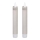 Eglo 422223 - LOT 2x Bougie ANTANABE LED/1xAAA 15 cm gris