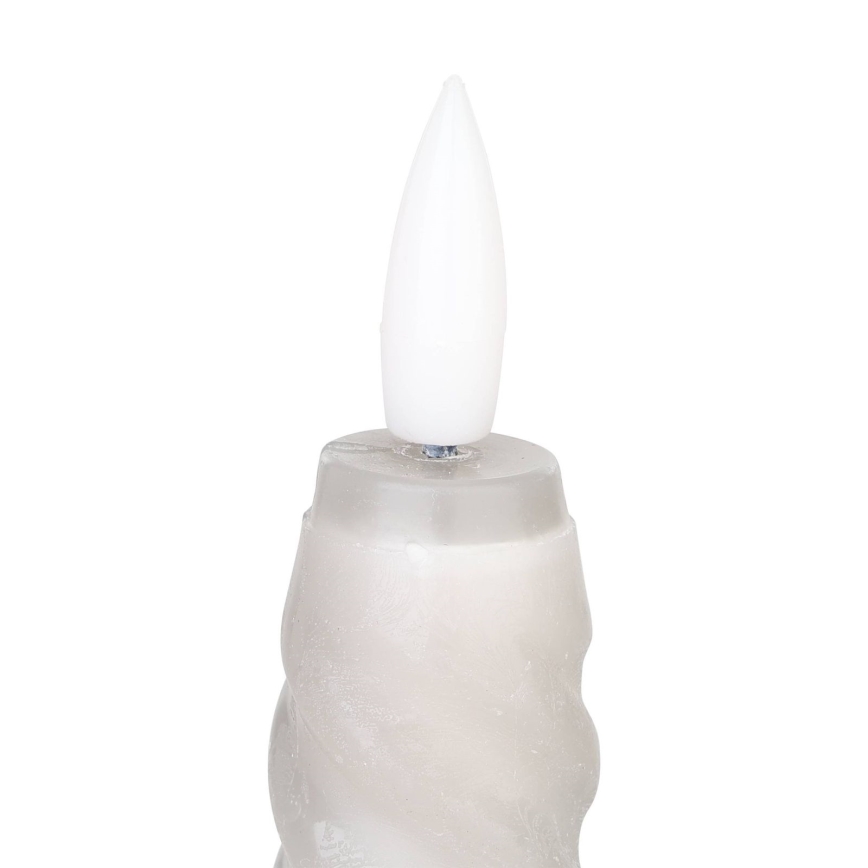 Eglo - LOT 2x Bougie LED/1xAAA 15 cm gris