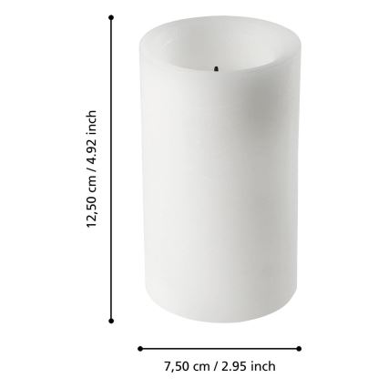Eglo - Bougie LED/2xAA blanc chaud