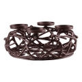 Eglo 422731 - Bougeoir OROQUIETA 13,5x35 cm marron