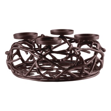 Eglo 422731 - Bougeoir OROQUIETA 13,5x35 cm marron