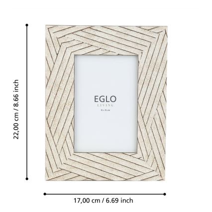 Eglo - Cadre photo 10x15 cm beige