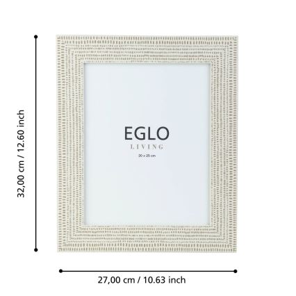 Eglo - Cadre photo 20x25 cm crème