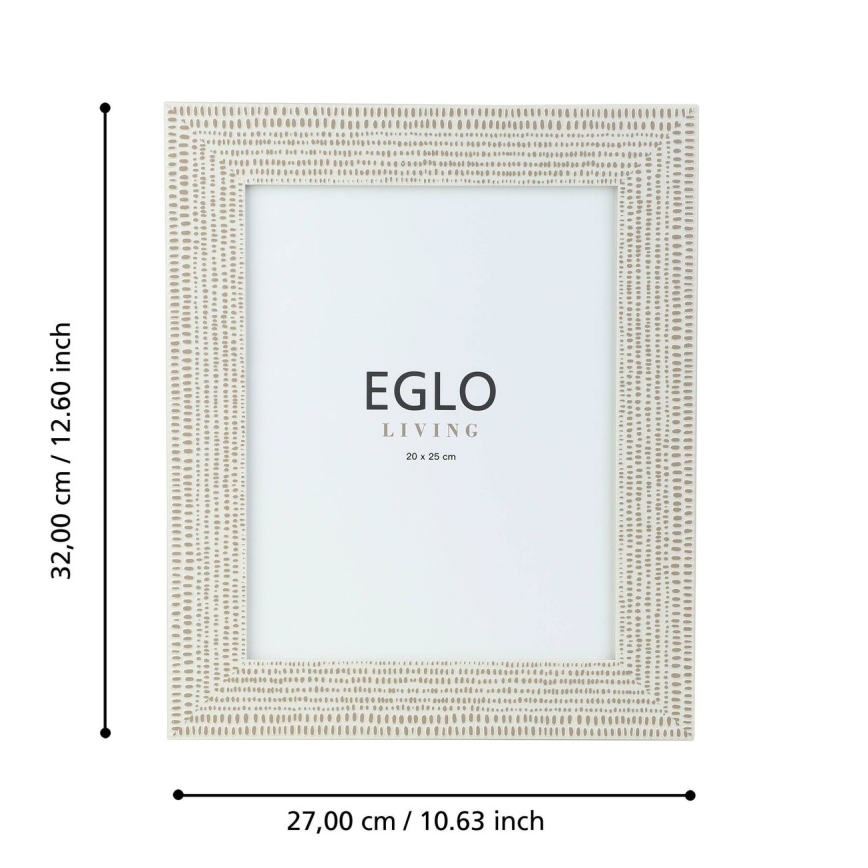 Eglo - Cadre photo 20x25 cm crème