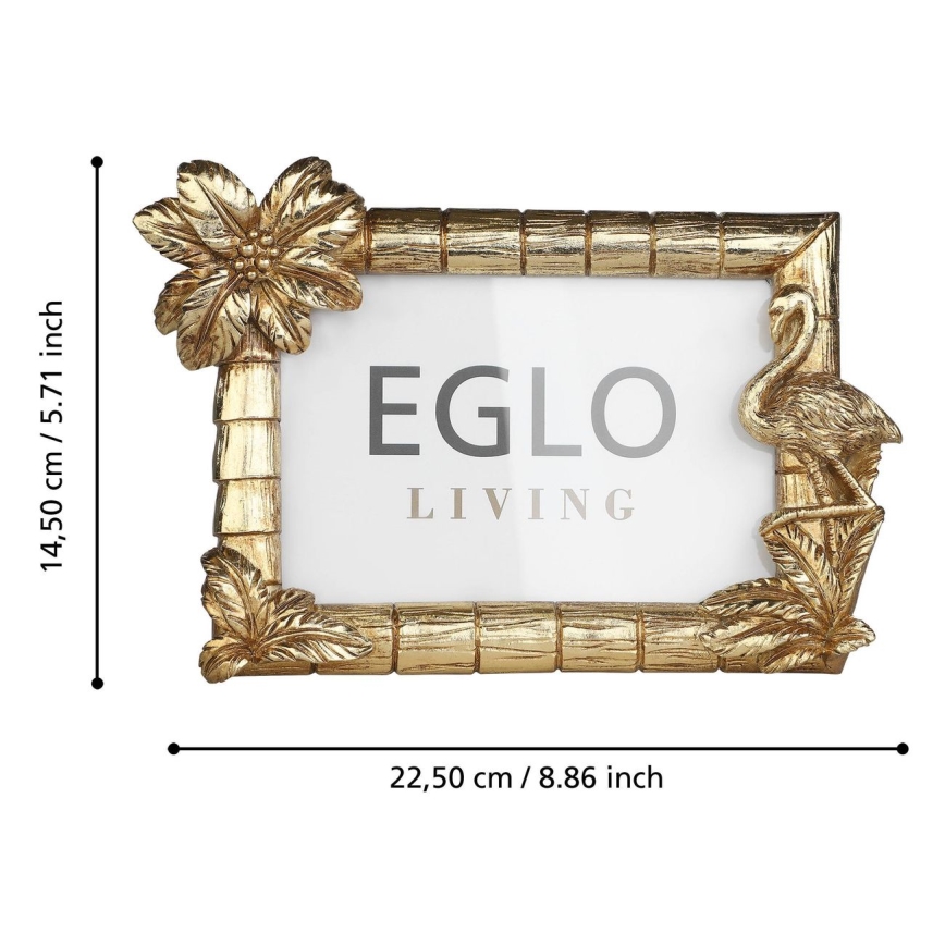 Eglo - Cadre photo 10x15 cm doré