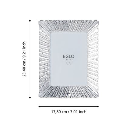 Eglo 423221 - Cadre photo BUGRINO 13x18 cm argenté