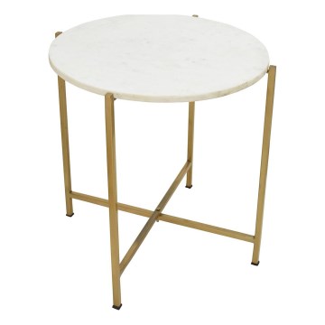 Eglo 424002 - Table d'appoint TOWADA 46 cm marbre/doré