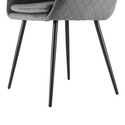 Eglo - Chaise de salle à manger 87,5x58,5 cm grise