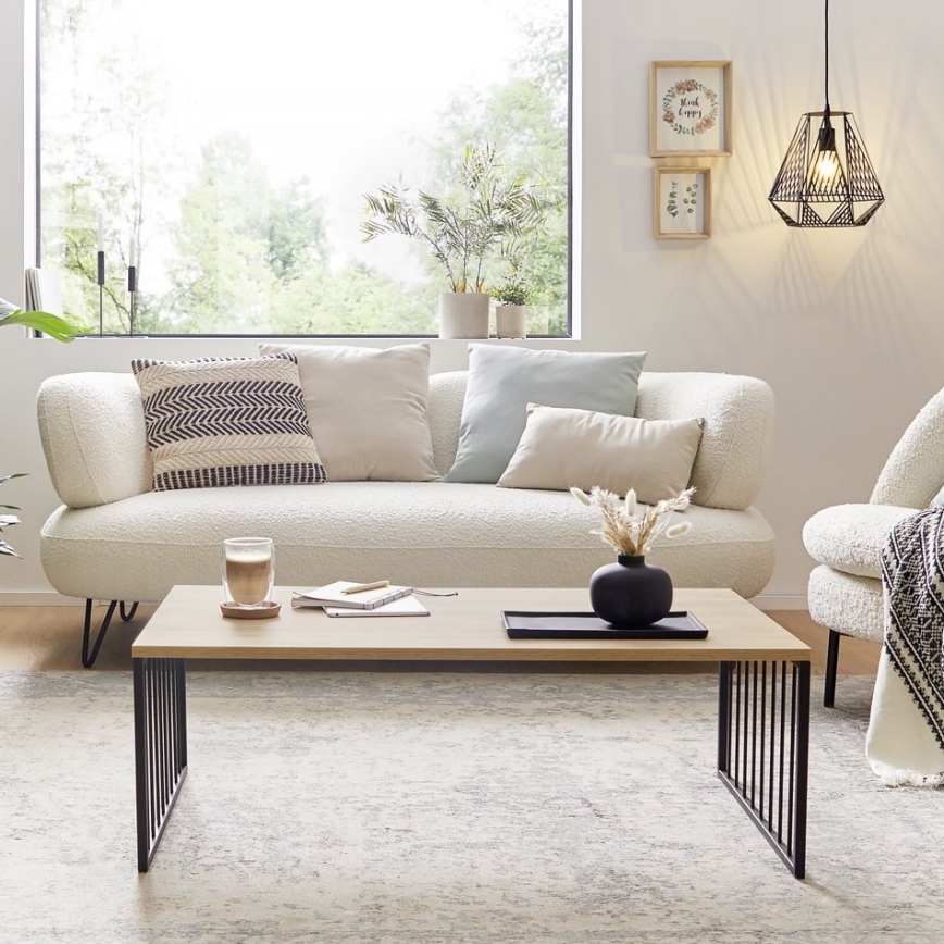 Eglo 424801 - Table basse AUKSIDE 53,5x100 cm marron/noir