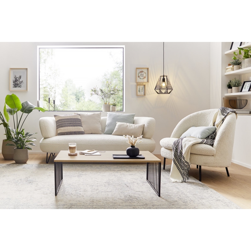 Eglo 424801 - Table basse AUKSIDE 53,5x100 cm marron/noir