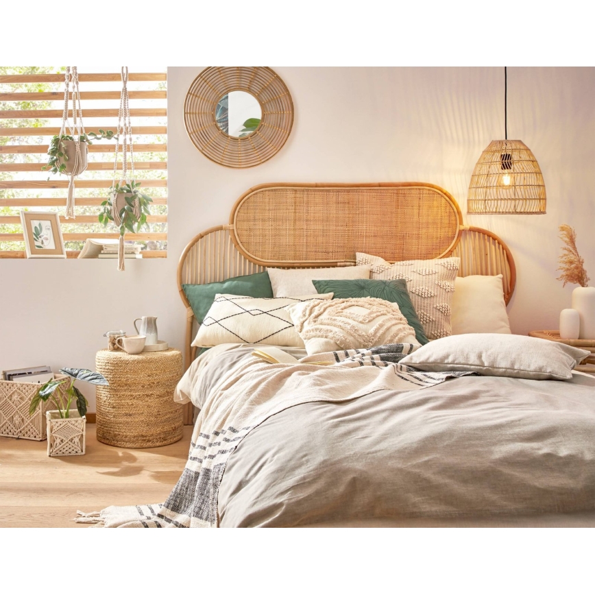 Eglo - Miroir mural d. 55 cm bambou