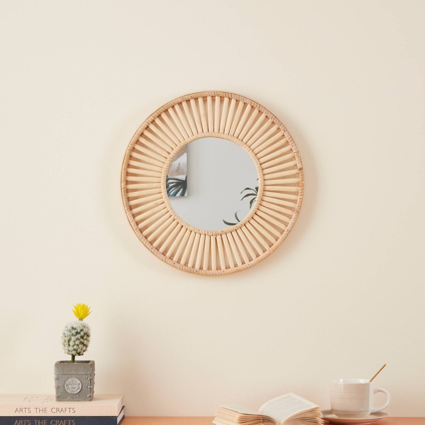 Eglo 425037 - Miroir mural MITSUKE Ø 40 cm, bambou