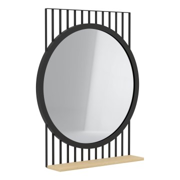 Eglo 425065 - Miroir HUNWICK 45,4x57 cm noir/tilleul