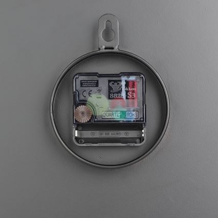Eglo - Horloge murale 1xAA d. 30 cm noir