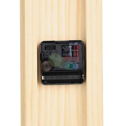 Eglo - Horloge murale 1xAA 56x40 cm bois/métal - FSC certifié