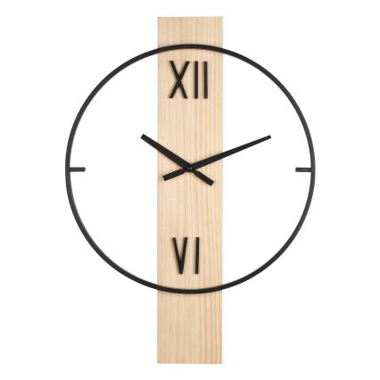 Eglo - Horloge murale 1xAA 56x40 cm bois/métal - FSC certifié