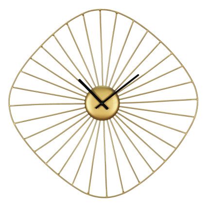 Eglo - Horloge murale 1xAA 50x50 cm doré