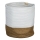 Eglo 426501 - Panier décoratif TOYAMA 40 x 35 cm, blanc/beige