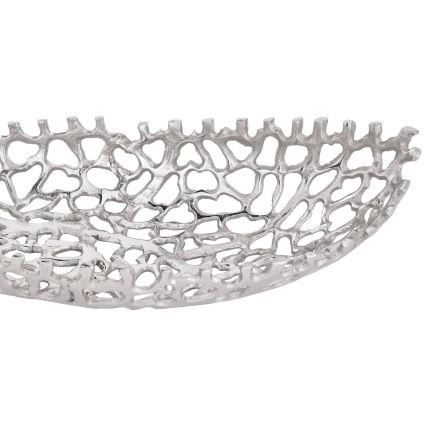 Eglo - LOT 2x Plateau décoratif 44/61 cm argent