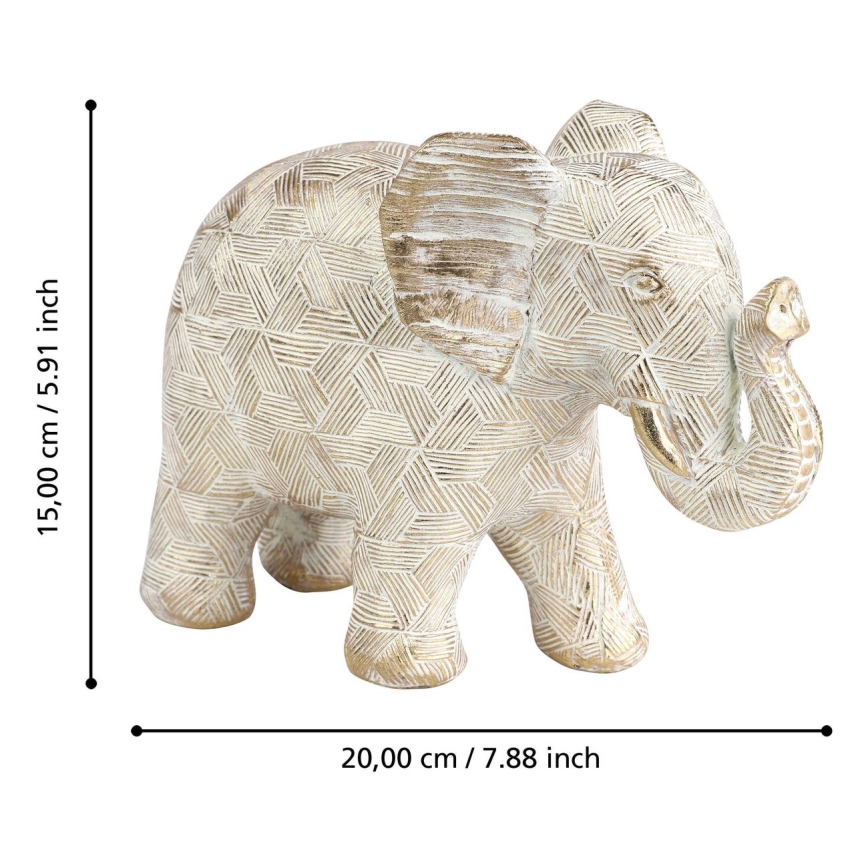 Eglo - Décoration 15x20 cm éléphant/résine