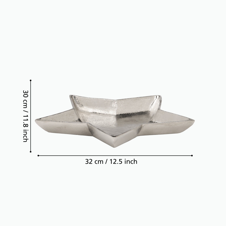 Eglo 427425 - Plateau décoratif AMBOLOSY 30x32 cm argenté