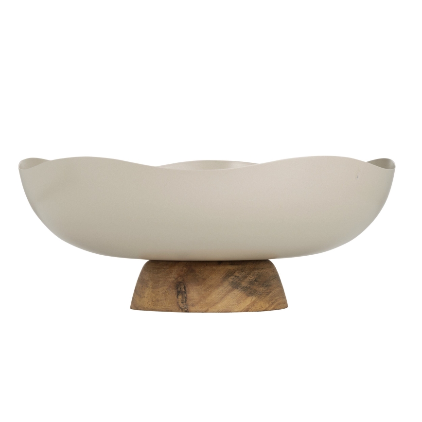 Eglo - Plateau décoratif d. 25 cm beige