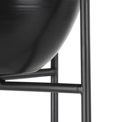 Eglo - Pot de fleurs en métal 73x23,5 cm noir