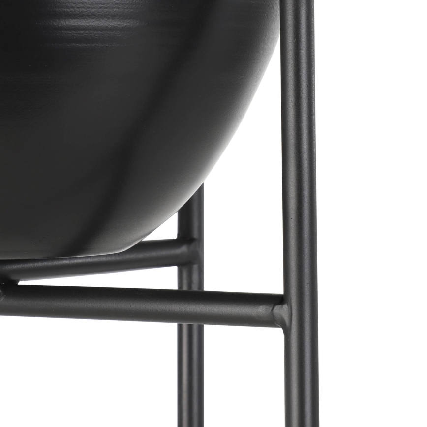 Eglo - Pot de fleurs en métal 73x23,5 cm noir