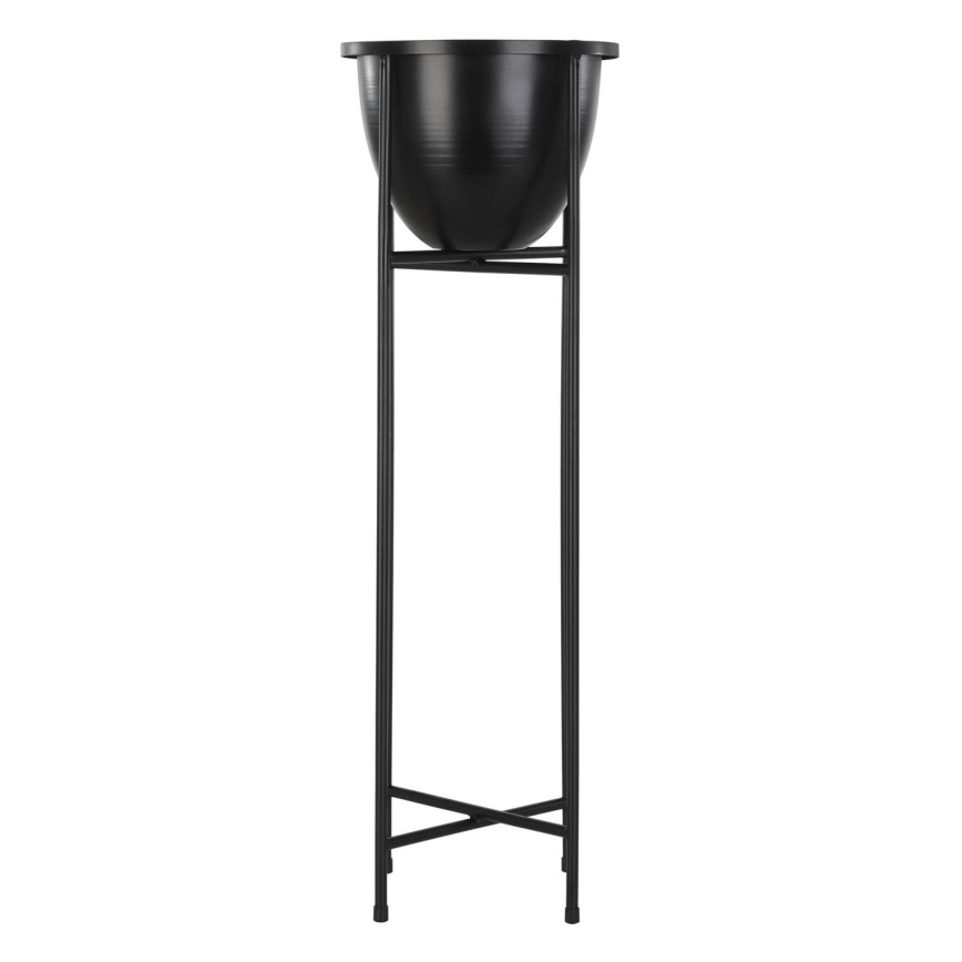 Eglo - Pot de fleurs en métal 73x23,5 cm noir