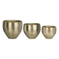 Eglo 428094 - Lot de 3 vases métalliques OKAYAMA 92x86 cm, dorés