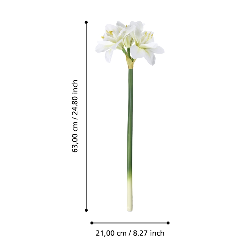 Eglo - Fleur artificielle 63 cm blanc