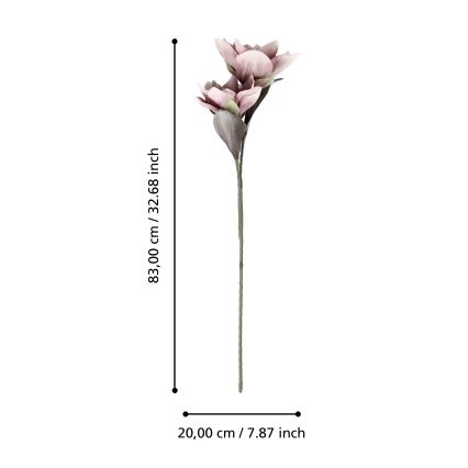Eglo - Fleur artificielle 83 cm rose