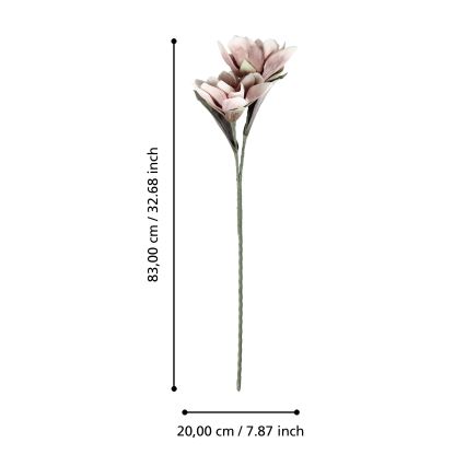 Eglo - Fleur artificielle 83 cm rose