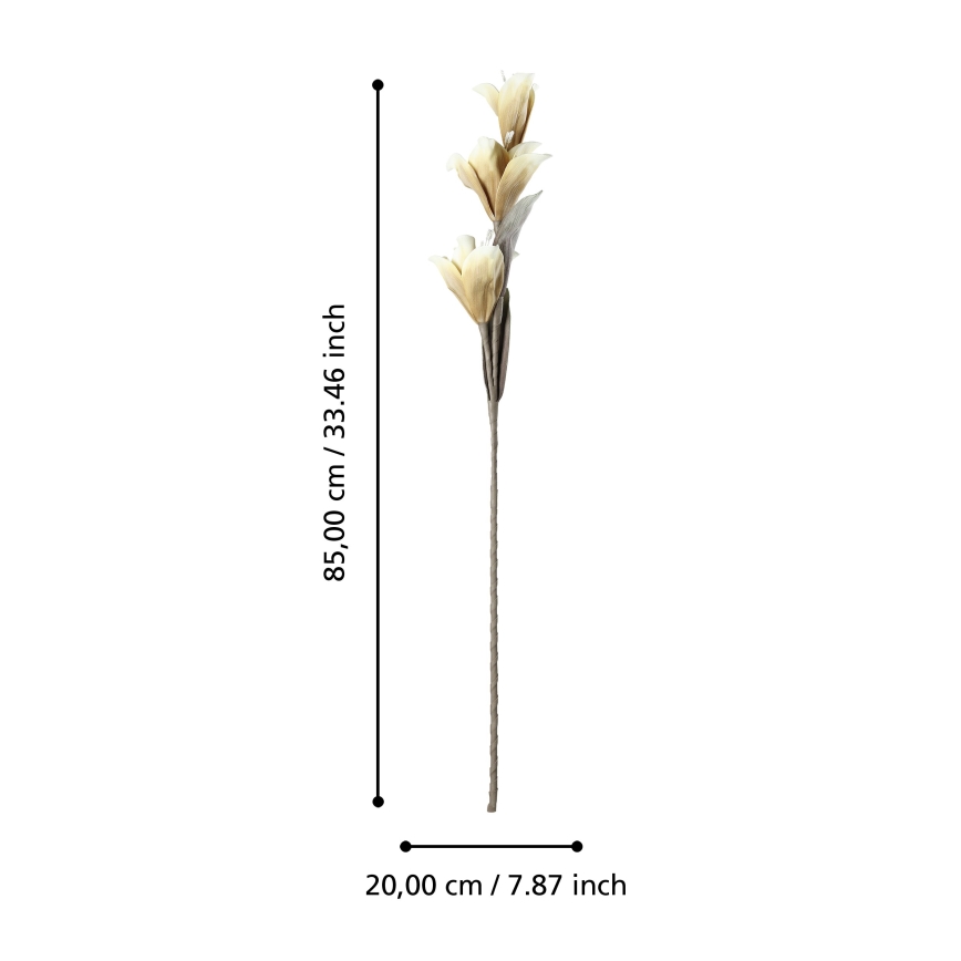 Eglo - Fleur artificielle 85 cm jaune