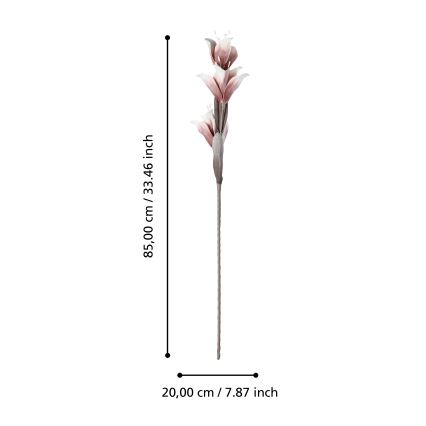 Eglo - Fleur artificielle 85 cm rouge