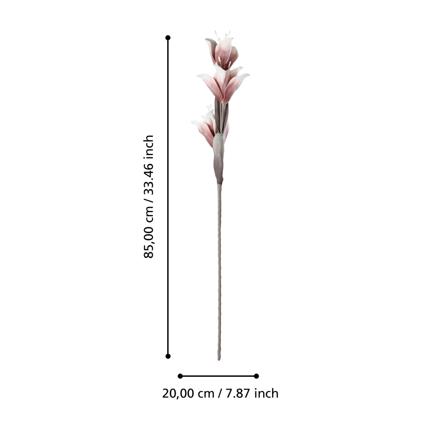 Eglo - Fleur artificielle 85 cm rouge