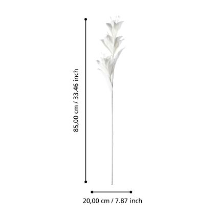 Eglo - Fleur artificielle 85 cm blanc