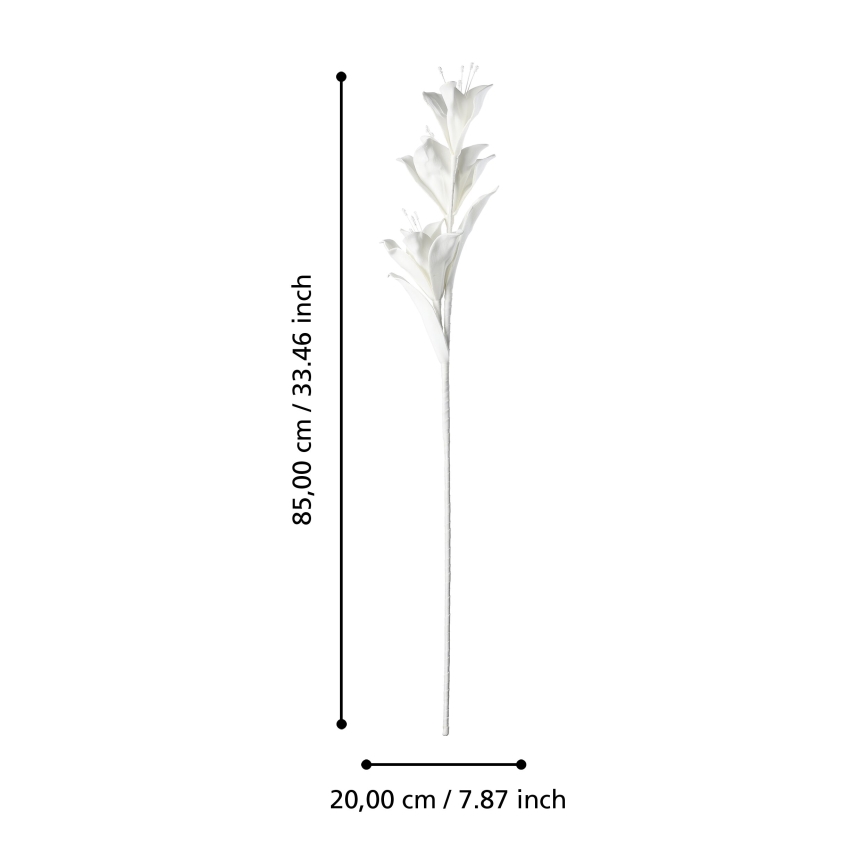 Eglo - Fleur artificielle 85 cm blanc