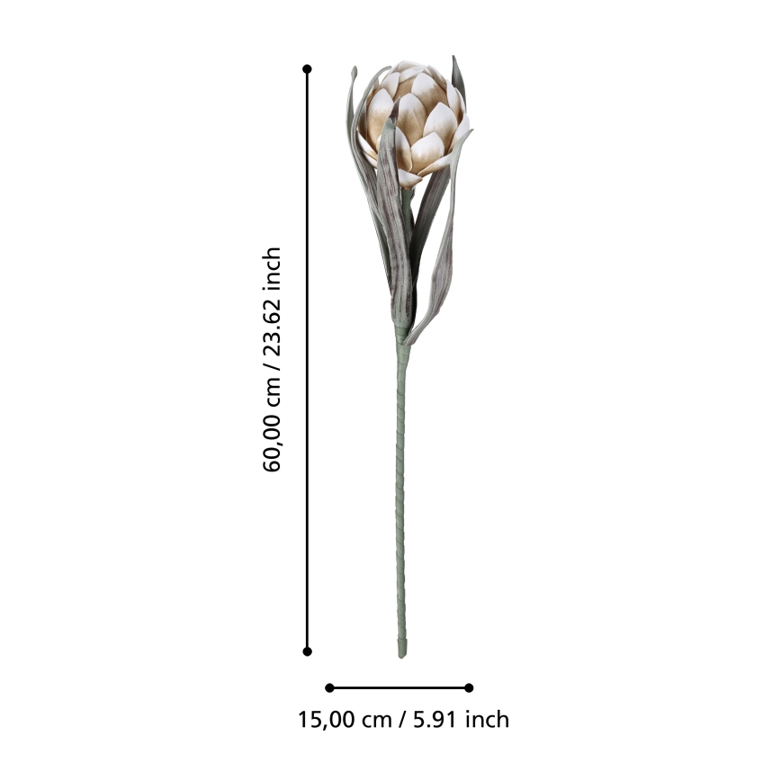 Eglo - Fleur artificielle 60 cm beige
