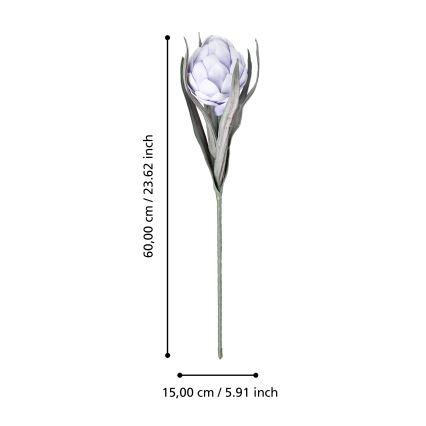 Eglo - Fleur artificielle 60 cm violet
