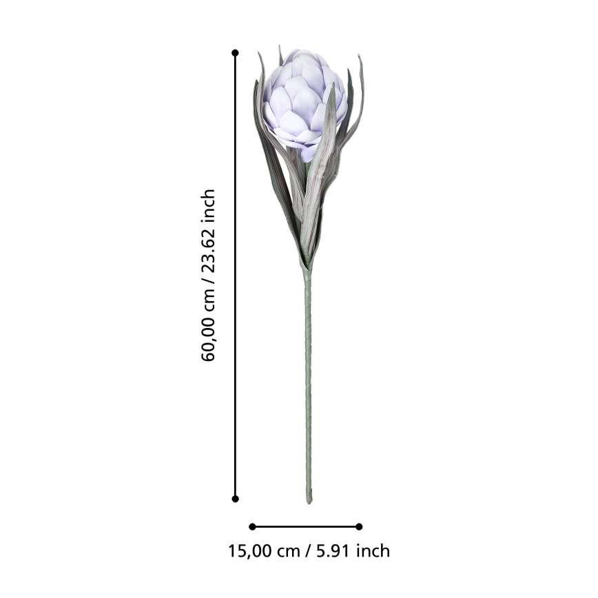 Eglo - Fleur artificielle 60 cm violet