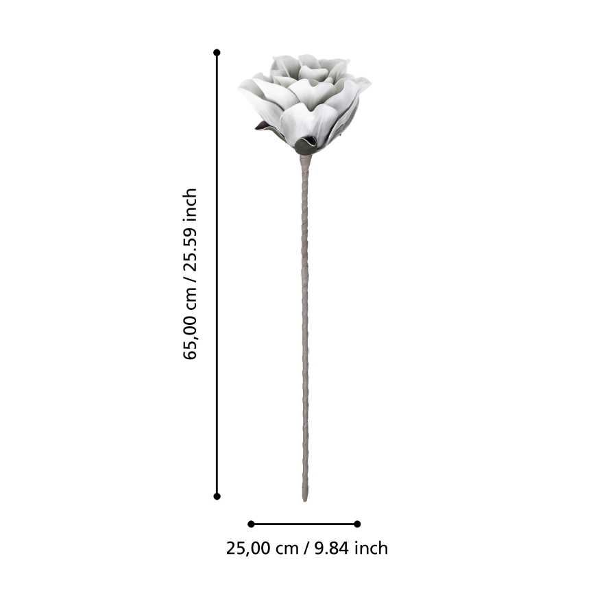 Eglo - Fleur artificielle 65 cm blanc