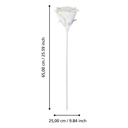 Eglo - Fleur artificielle 65 cm blanc