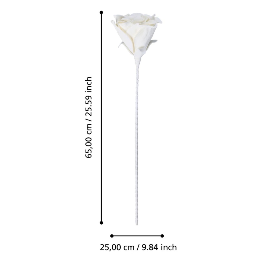 Eglo - Fleur artificielle 65 cm blanc