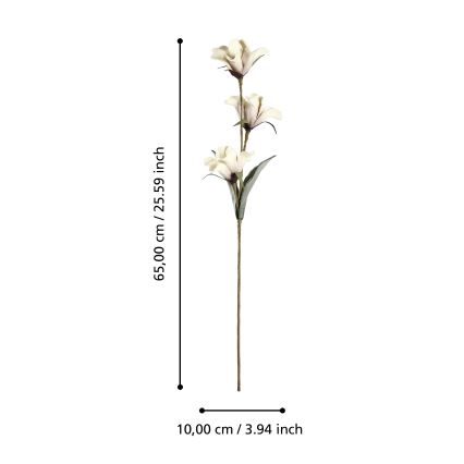 Eglo - Fleur artificielle 65 cm beige