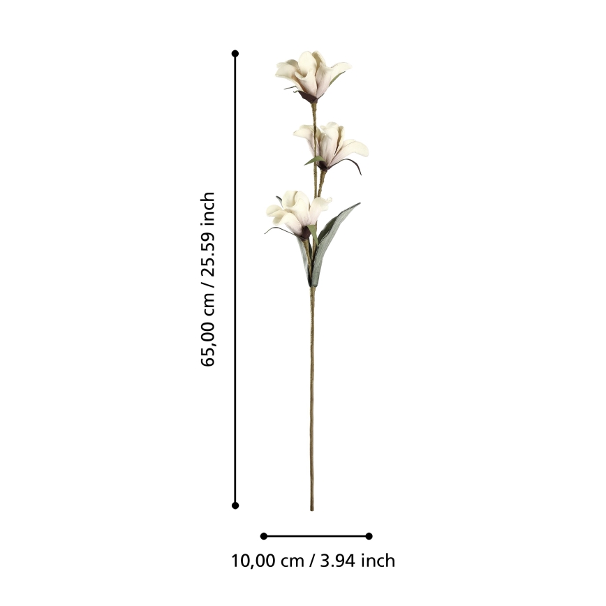 Eglo - Fleur artificielle 65 cm beige
