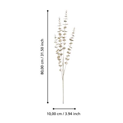 Eglo - Fleur artificielle 80 cm doré